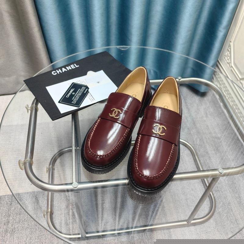 Ch*el leather shoes